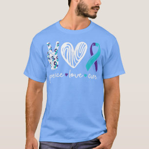 Heart Peace Love Semicolon Mental Health Suicide A T-Shirt