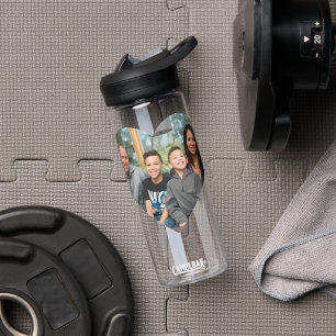 Heart Personalised Photo Water Bottle