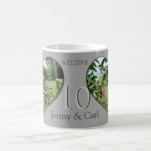 Heart Photo 10,11,20,25th Wedding Anniversary  Coffee Mug