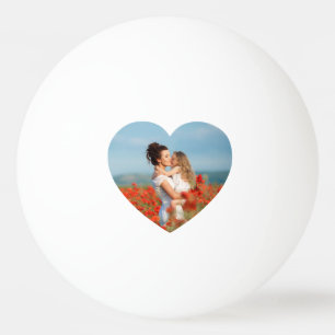 Heart Photo Best Mum Ever Ping Pong Ball
