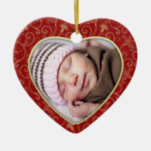 Heart Photo Christmas Ornament