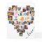 Heart Photo Collage Love Script Anniversary