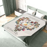 Heart Photo Collage Together we Make a Family Sherpa Blanket<br><div class="desc">Create your own personalised blanket with 29 of your favourite photos and your family name(s). The photo template is set up to create a photo collage in the shape of a love heart, displaying your pictures in a mix of portrait, landscape and square instragram formats. Upload your photos working in...</div>