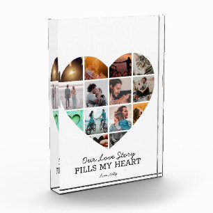 Heart Photo Collage Valentine's Custom Text Vday