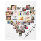 Heart Photo Collage with Script Name White