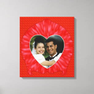 Heart Photo Frame Canvas Print