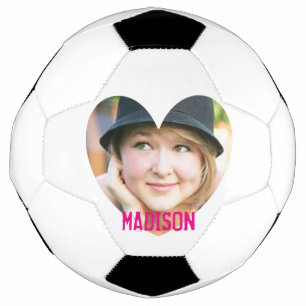 Heart photo frame custom design football