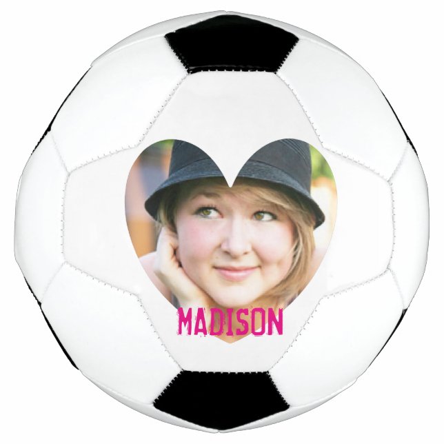 Heart photo frame custom design football (Front)