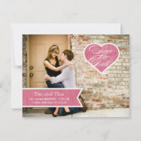 Heart  |  Photo Save the Date Announcement