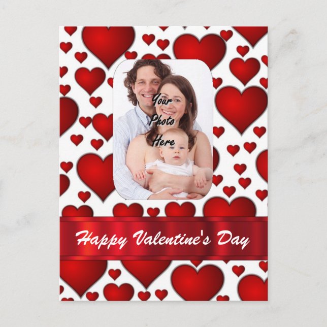 Heart photo template Valentines day (Front)