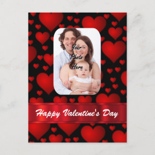 Heart photo template Valentines day