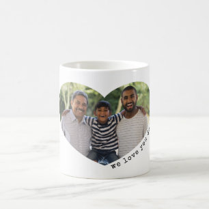 Heart Photo We love you Dad or Mum Coffee Mug
