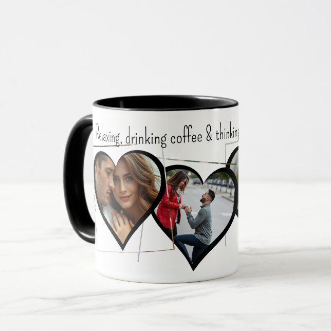 Heart Photos and Memories | Family Pictures Mug (Front Left)