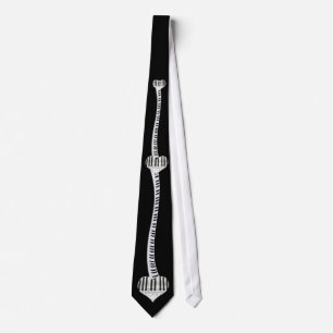 Heart Piano Keyboard Tie