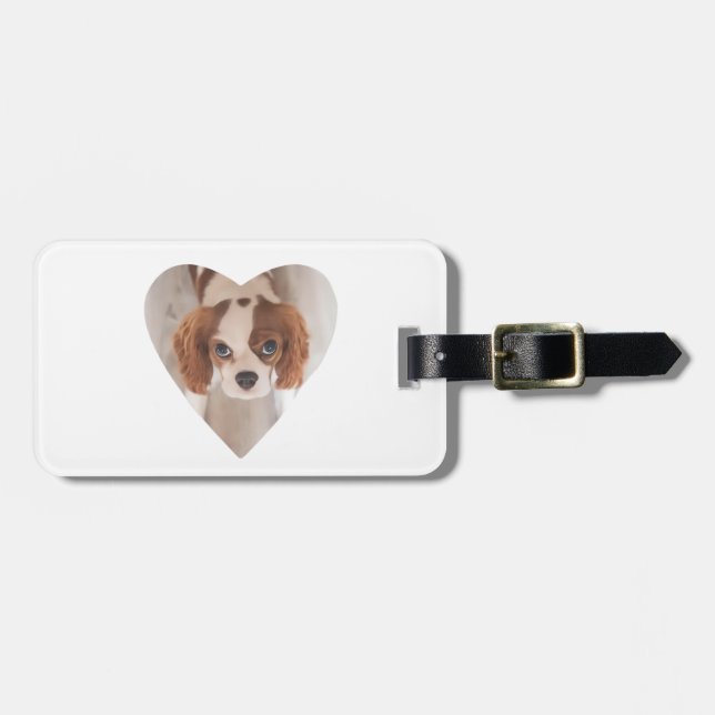 Heart Picture Luggage Tag (Front Horizontal)