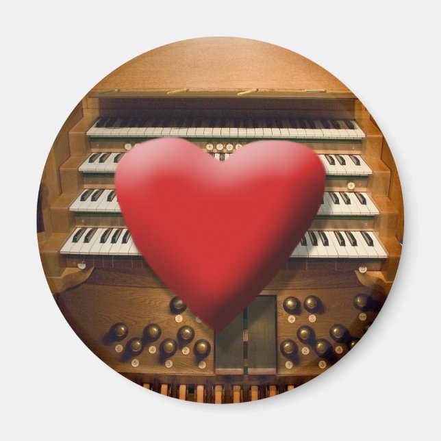 Heart pipe organs magnet (Front)