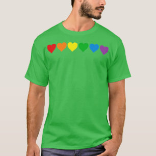 Heart Pocket LGBT Flag Cute Gay Pride Rainbow GLBT T-Shirt