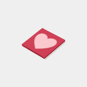 Heart Post It Notes Notepad Gift