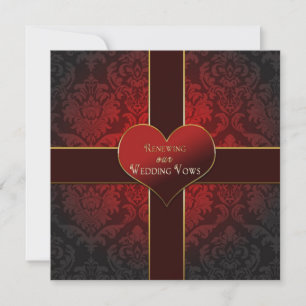 Heart/Present - Renewal of Wedding Vows Invitation