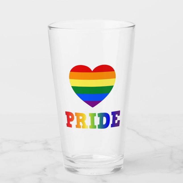 Heart Pride Glass (Front)