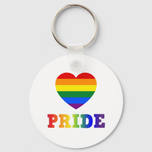 Heart Pride Key Ring