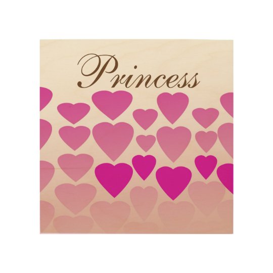 Heart Princess 8"x8" Wood Wall Art