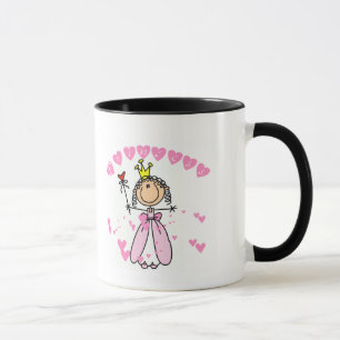 Heart Princess Stick Figure Tshirts and Gifts Mug