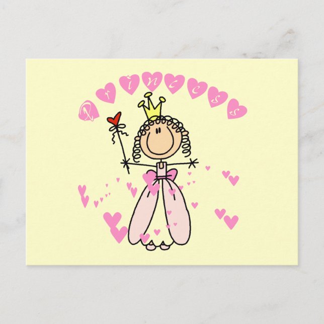 Heart Princess Tshirts and Gifts Postcard (Front)