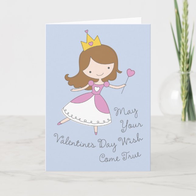 Heart Princess Valentine's Day Card (Front)