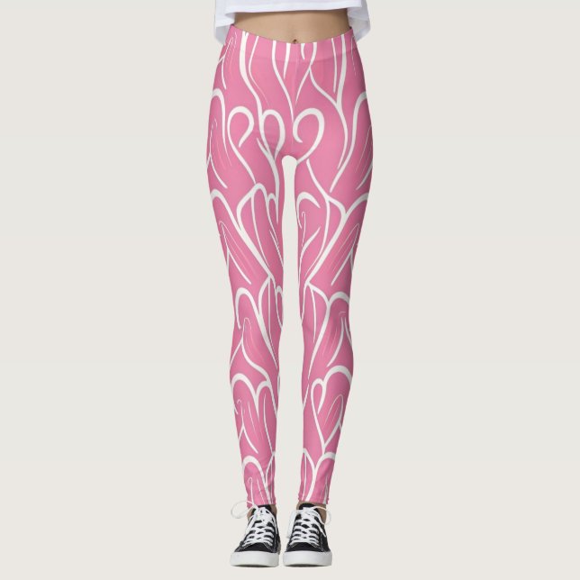 Heart Print Leggings (Front)