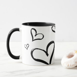 Heart Print Mug