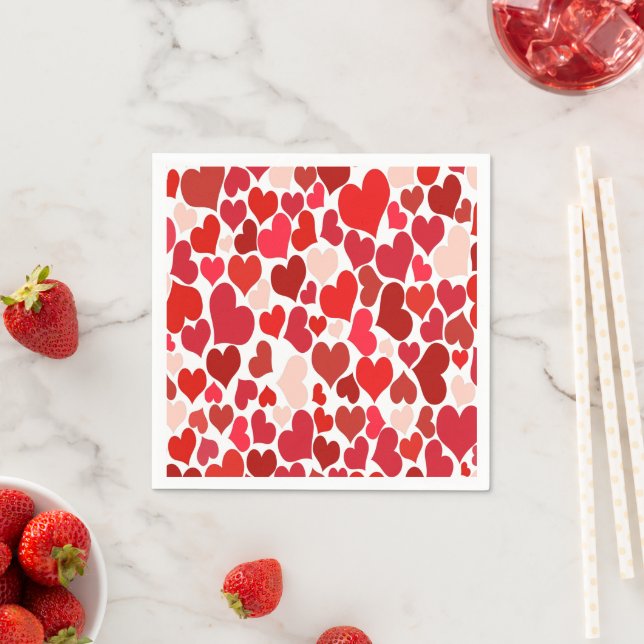 Heart Print Napkin (Insitu)