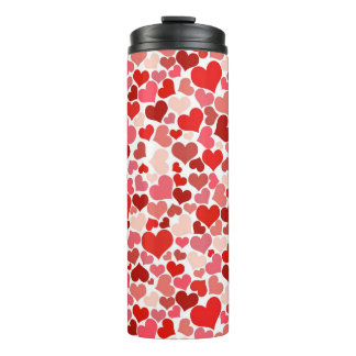 Heart Print Thermal Tumbler