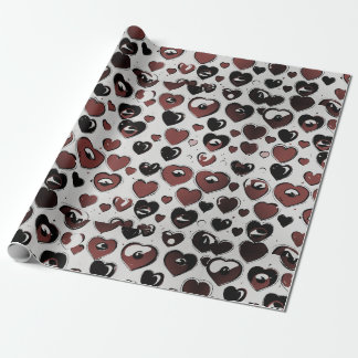 Heart Print Wrapping Paper. Paper