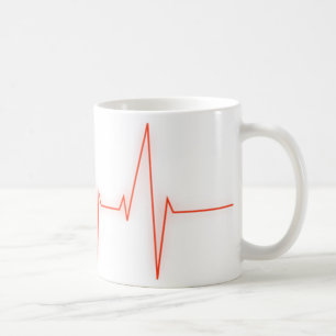 heart pulse coffee mug