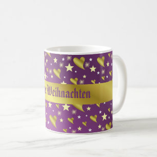 heart, purple, decoration, medal, award, day,  coffee mug