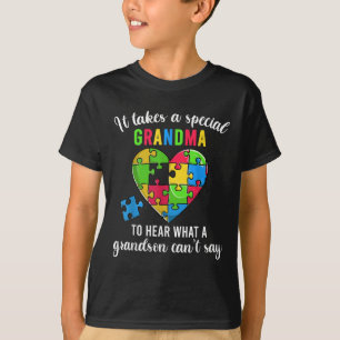 Heart Puzzle Shirt, Grandma Autism Awareness T-Shirt