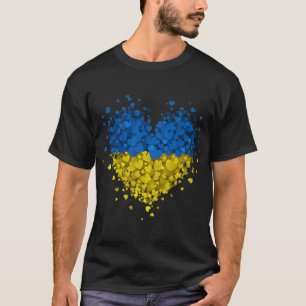 Heart Puzzle Ukraine Love Ukraine Ukrainian Flag S T-Shirt