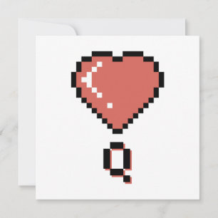 Heart queen black outline