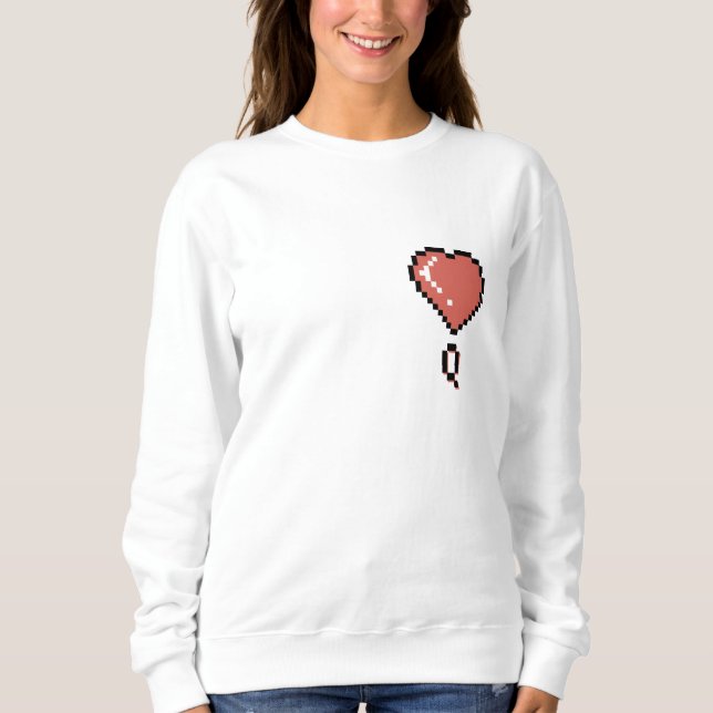 Heart queen black outline sweatshirt (Front)