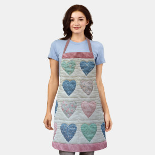Heart quilt apron
