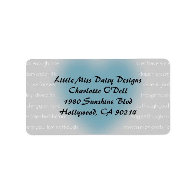 Heart; Quote Labels (Front)