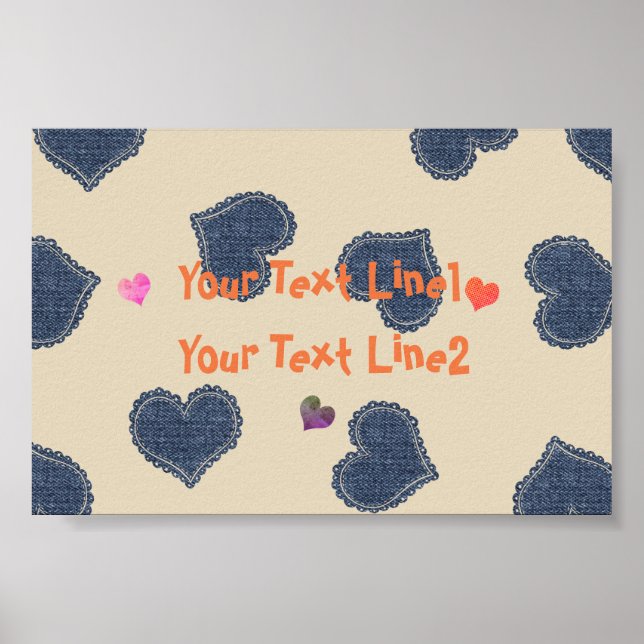 Heart Rain Baby Children Print (Front)