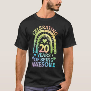 Heart Rainbow Birthday Celebrating 20 Years Of Bei T-Shirt