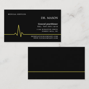 Heart Rate, General Practitioner, Nurse, Medical Business Card