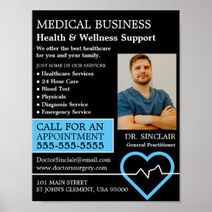 Heart Rate Monitor, General Practitioner, Nurse Poster