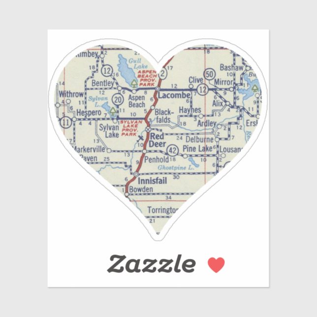 Heart Red Deer Alberta (Sheet)