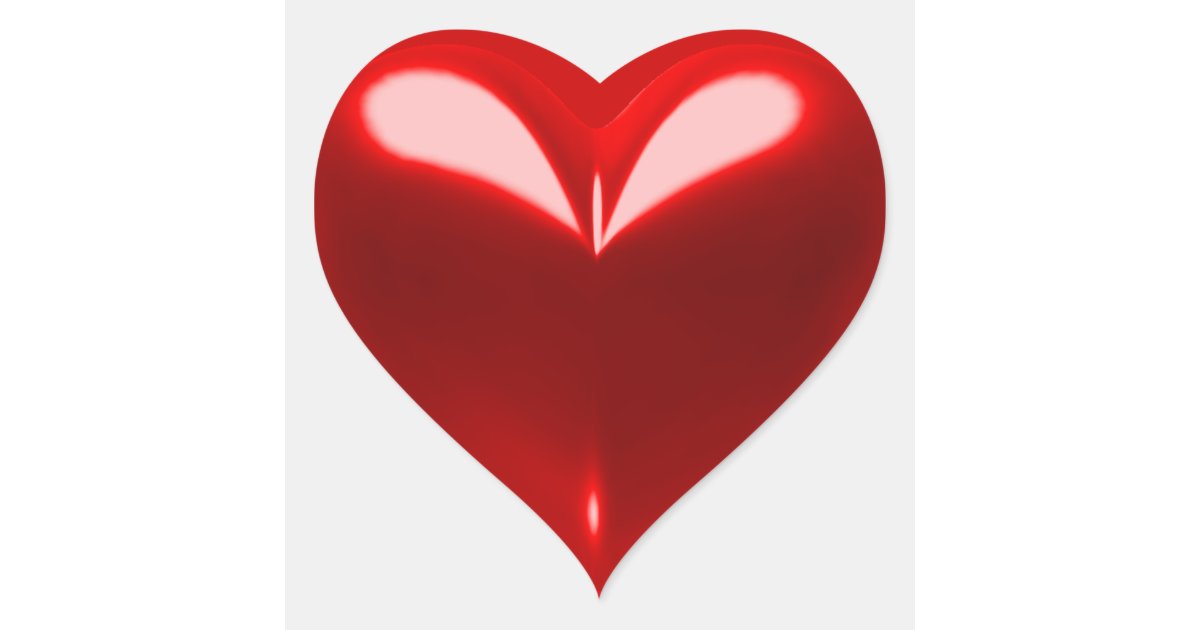 Heart red heart sticker