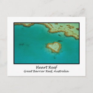 Heart Reef, Great Barrier Reef, Australia Postcard
