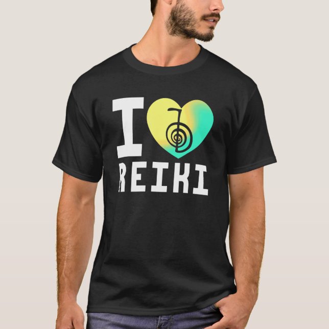Heart Reiki Master Chakra Yoga Japan Healing Energ T-Shirt (Front)